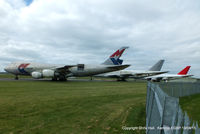  - 747's in storage at Kemble - by Chris Hall