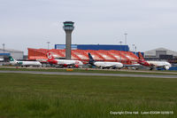  - some of the Charter flights for the European Rugby Cup Final - by Chris Hall