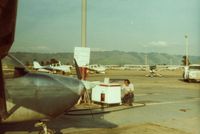  - Cessna 59X at the fuel island  way back in 1981. Wonder what the cost of fuel was that day? View is to the east. - by S B J