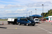  - Operations vehicles on the ramp at Dundee Riverside airport (EGPN) - by Clive Pattle