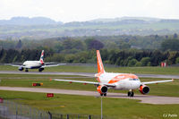  - Airfield action at Edinburgh EGPH involving the new Easyjet colour scheme for their A319's - by Clive Pattle