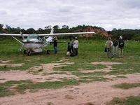  @ SLCG - Charagua airstrip, Cessna 206 CP-1895 taking researchers to overfly Kaa Iya del Gran Chaco Nat Park, Santa Cruz, Bolivia ca.2006 - by confauna