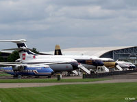  - Historical Airliner display line-up at the IWM Duxford, including HP Herald, DH Trident, BAC VC10, Bristol Brittania and BAC 1-11. - by Clive Pattle