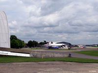  - Wide angle view of the external display and flightline at the Duxford (EGSU) site of the Imperial War Museum. - by Clive Pattle