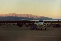  - 48Z at Stove Pipe Wells airport in Death Valley,Ca. on a beautiful (cool) fall morning.In 20 years never had anything but almost perfect fall weather. - by S B J