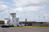  - Former RAF Crosby-on-Eden, now Carlisle Lake District Airport. The Stobart Cafe is a regular meeting-place for local aviation enthusiasts.  - by Jonathan Allen
