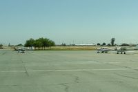 - Corning airport with view to the south.Notice school not far on the upwind-not good. An early crosswind would be my standard procedure. - by S B J