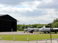  - External display and hangar at the Yorkshire Aviation Museum, Elvington. Parked up are a DH Devon and a Canberra. - by Clive Pattle