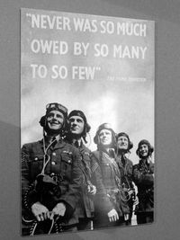  - A famous quotation on a poster displayed at the Yorkshire Aviation Museum, Elvington. - by Clive Pattle