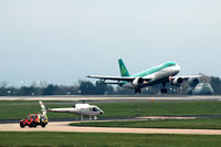  - Aer Lingus takes to the skies at Manchester EGCC - by Clive Pattle