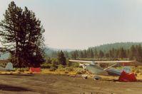 @ Chiloquin State Airport - 68E at Chiloquin airport in Oregon on the second day of a flight to the east coast in 1989. - by S B J