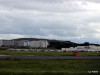  - New Hotels and Industrial units now fill the horizon on the west side of Aberdeen, Scotland EGPD. Must check out the rooms for spotting opportunities. - by Clive Pattle