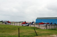  - One of the apron parking areas of CHC Scotia Helicopters at Aberdeen, Scotland EGPD - by Clive Pattle