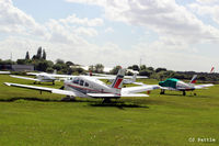  - Parked GA aircraft area at Barton, Manchester City Airport, EGCB - by Clive Pattle
