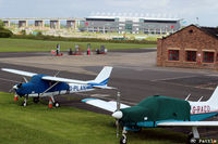  - View looking across the airfield towards the nearby motorway at Barton, Manchester City Airport, EGCB - by Clive Pattle