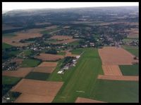  - Aerial view : 2 grass runways - 06R/24L for motorized aircraft and 06L/24R for non-motorized aircraft or TMG. Look-out for skydivers & paradropping aircraft!  - by Website 