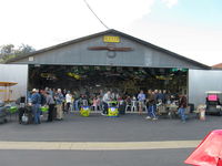  - Pat Quinn Bucker Museum Hangar guests arriving for occasion of his receiving the FAA Wright Brothers Master Pilot Award for 50 years accident free-no violations flying. Great luncheon & party! Thank you Pat and Arlys for all you do! - by Doug Robertson