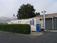  - Santa Paula Self-Serve SHELL 100LL Fuel Dock, note changed price/gallon - by Doug Robertson