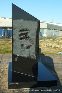  - Memorial at Norwich Airport, former RAF Horsham St Faith - by Chris Hall