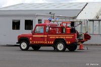  - The Fire Rescue vehicle at Turweston EGBT - by Clive Pattle