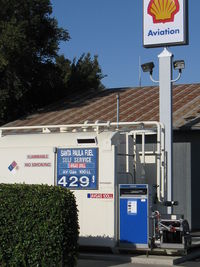  - SZP's Aviation Fuel dock, location-midfield North, note changed fuel price 100LL - by Doug Robertson