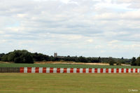  - Airfield view RAF Coningsby EGXC showing the threshold fencing. - by Clive Pattle