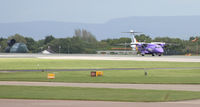  - Manchester EGCC view of the Fire training area and purpose-built training aid. - by Clive Pattle