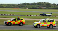  - Airside Ops vehicles on patrol at Manchester EGCC - by Clive Pattle