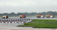  - Fire vehicles convoy at Manchester EGCC - by Clive Pattle