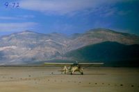 - Panamint dry lake was once well used for all kinds of recreation.The pole behind 246 was a nice windsock.That and other things (stakes & rocks)indicated large airplane use at one time.After years of inquiry,I failed to learn anything more. - by S B J