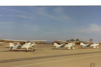  - 78E and flight after landing at Jackson,Calif. Always a rare day when you can get 3 Chiefs together for a flight. This was one . - by S B J