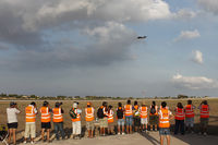  - Volunteers for the Malta International Airshow 2011 are treated to a day at the approach of the active runway to shoot the participants upon landing - by Roberto Cassar