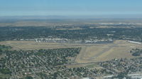  - On downwind leg in N555TK, with a great view of Sacramento Executive Airport to our left. - by Chris Leipelt