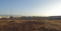  - The busiest you will ever see the south tie downs at Reid Hillview Airport, San Jose, CA. The reason being is because most of the aircraft in the photos are Nice Air, and NA is getting their ramp repaved to they moved all their aircraft down south. - by Chris Leipelt