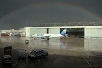  - Suddenly a rainbow appears over DUS.... - by Holger Zengler