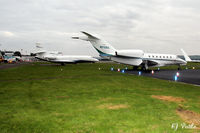  - A bizjet busy weekend at Dundee Riverside EGPN during the Dunhill Golf Championships at nearby St Andrews. - by Clive Pattle