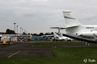  - A bizjet busy weekend at Dundee Riverside EGPN during the Dunhill Golf Championships at nearby St Andrews. - by Clive Pattle