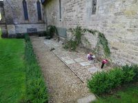  - Arnhem Memorial Garden. Arnhem Troop from 47 Air Despatch RLC, currently serving at Brize Norton, whose Squadron was based at RAF Down Ampney during WWII, provided the labour to implement plans to regenerate the gardens,16 May 2013. - by Derek Flewin