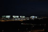  - Night view from MEININGERs to Terminal 2.... - by Holger Zengler