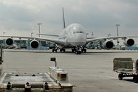  - A wide body is crawling to parking position on apron A.... - by Holger Zengler