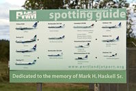  @ Portland International Jetport Airport - Viewing area on the southern perimeter road - by Terry Fletcher