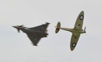  - Typhoon and Spitfire performing at RIAT 2015 - by Paul H