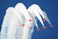  - Red Arrows performing at RIAT 2015 - by Paul H