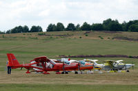  - Line up of light aircraft at the 2015 old-timer fly-in at Schaffen-Diest airfield in Belgium - by Van Propeller
