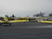  - Three Farm Air Air Tractors loading rice seed @ University Airport, Davis, CA - by Steve Nation
