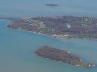  @ Middle Bass Island Airport - Looking east from 2000 ft. - by Bob Simmermon