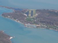  @ Middle Bass Island Airport - Looking east from 2000 ft. - by Bob Simmermon