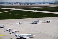  - Pretty crowded apron 1 east and view to DHL area in the back... - by Holger Zengler