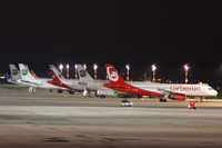 - Eastern part of apron at night - by Günter Reichwein