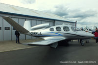 -  Cirrus Vision SF50 mock up displayed at AeroExpo 2015 - by Chris Hall